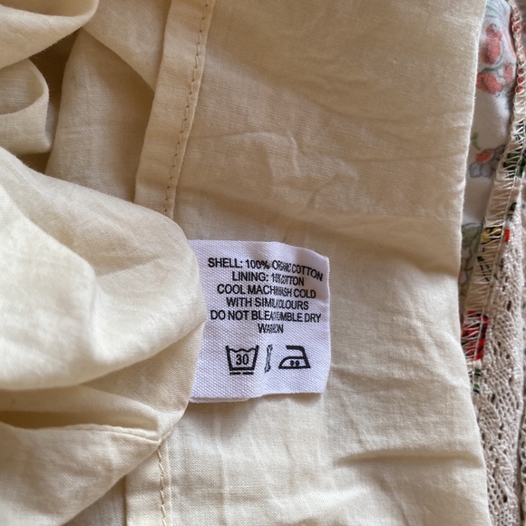 NWOT-Meadows cottage core floral maxi dress with lace - Picture 4 of 5